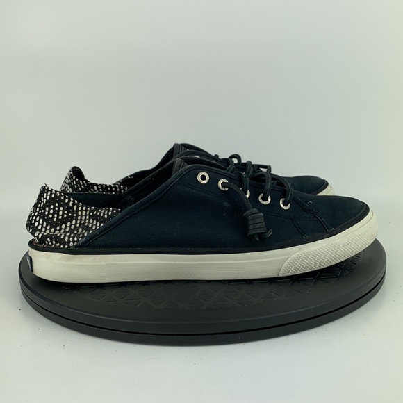 Sperry Top-Sider Seacoast Isle Black Canvas Comfort Shoes Women's Size 9 - Picture 4 of 11